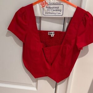 I.AM.GIA Red Crop Top
